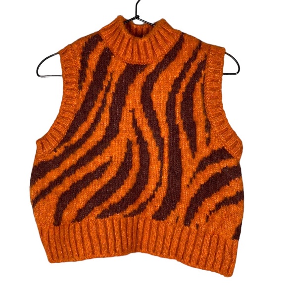 Zara Sweaters Zara Tiger Stripe Sweater Tank Poshmark